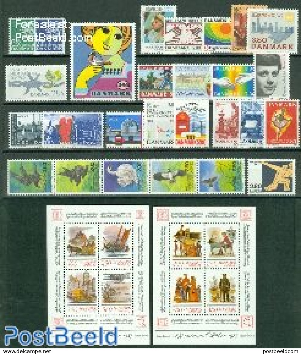 Denmark 1986 Yearset 1986 (27v+2s/s), Mint NH, Various - Yearsets (by Country) - Nuevos