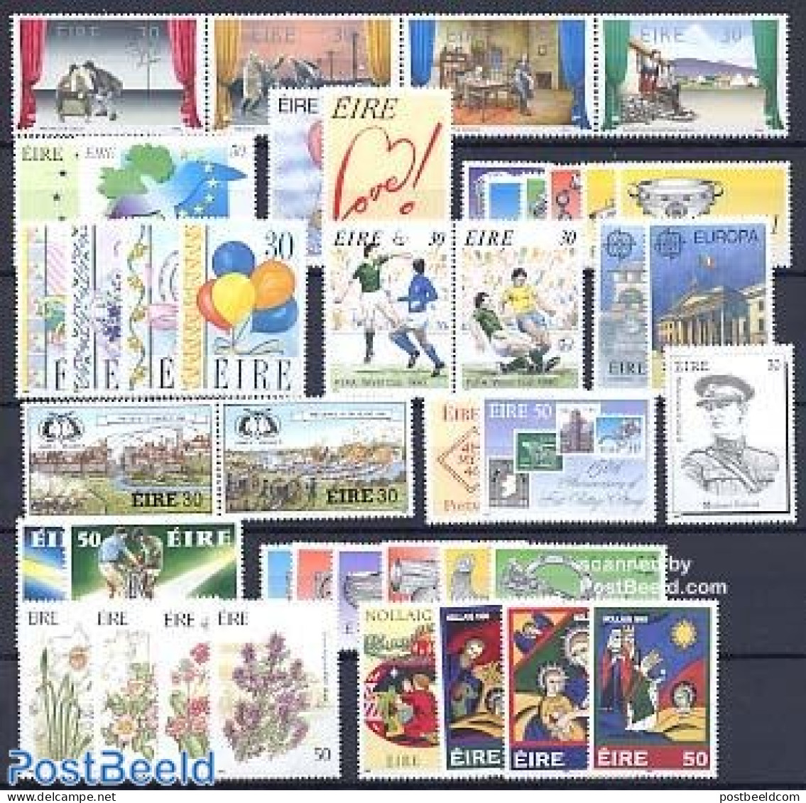 Ireland 1990 Yearset 1990 (43v), Mint NH, Various - Yearsets (by Country) - Unused Stamps