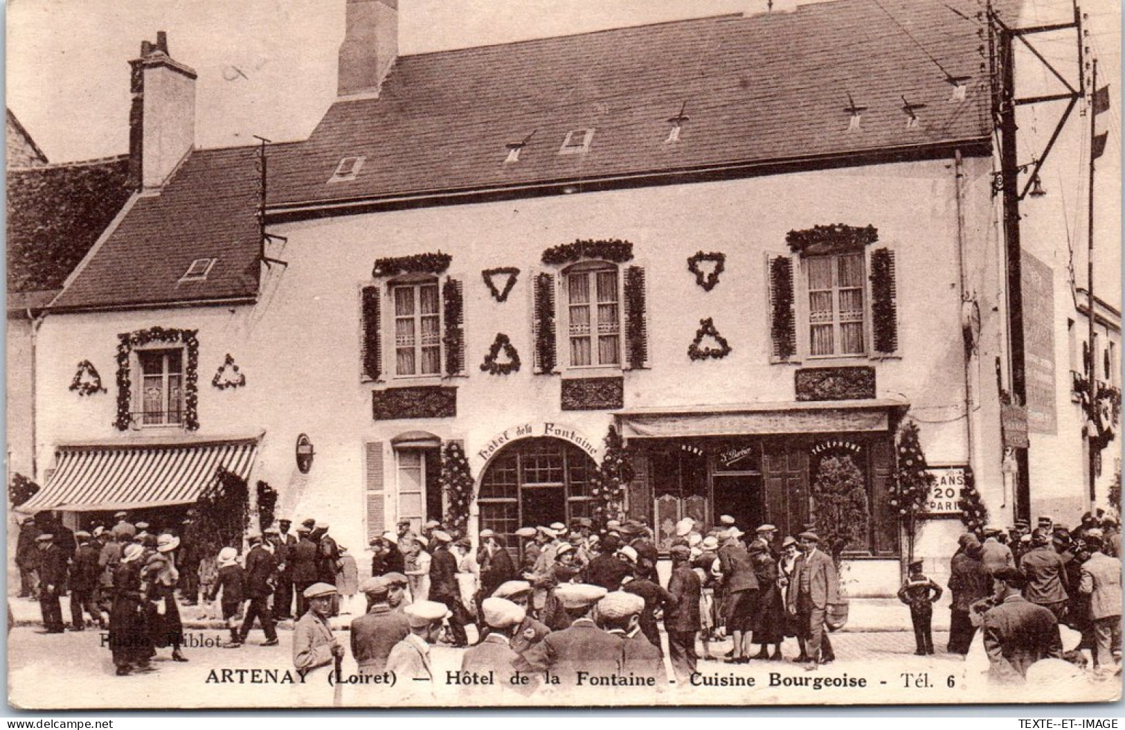 45 ARTENAY - Hotel De La Fontaine  - Artenay