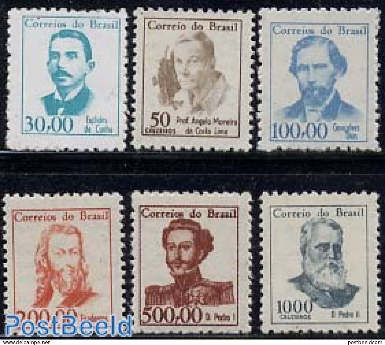 Brazil 1965 Famous Persons 6v, Mint NH, Authors - Nuovi