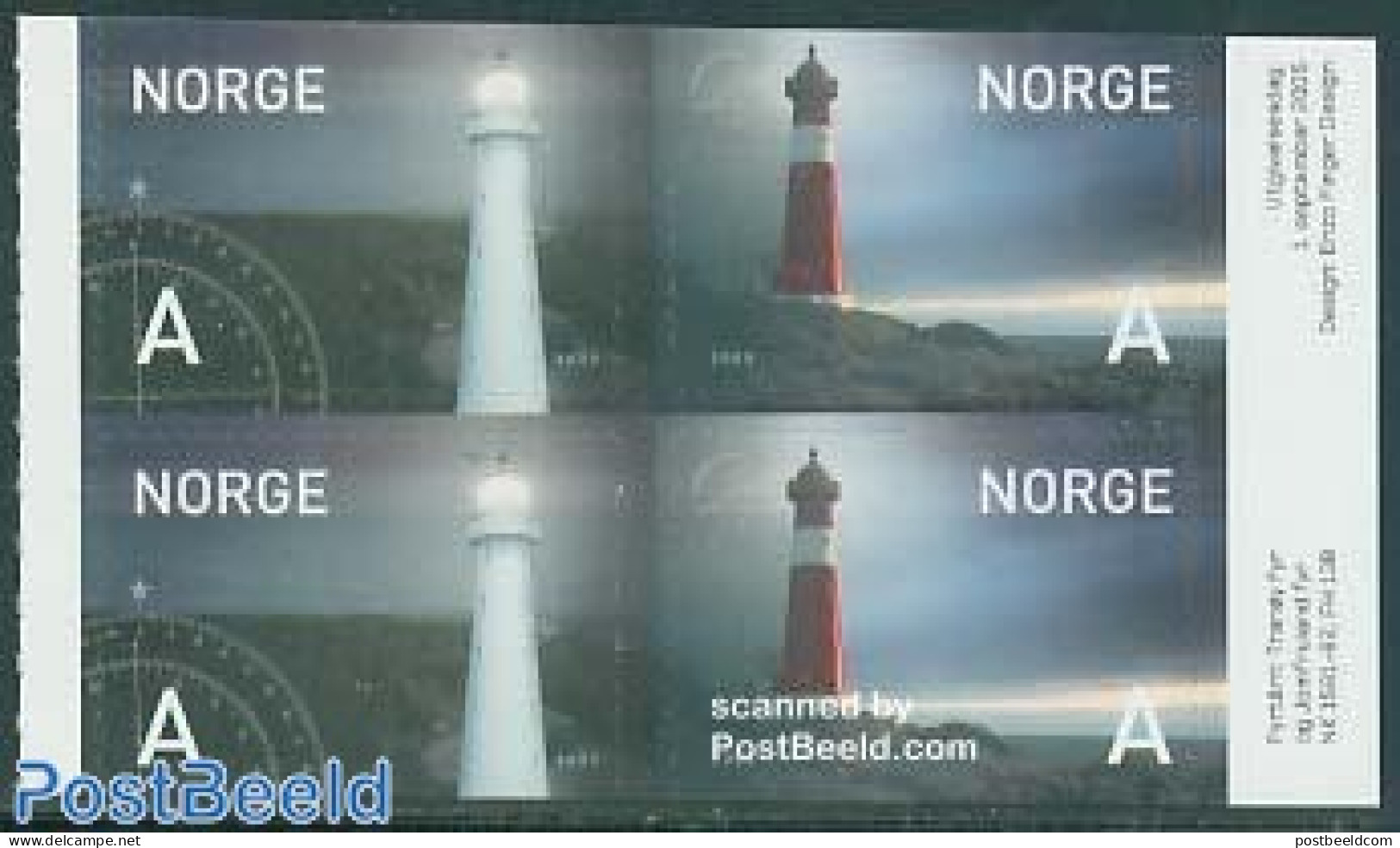 Norway 2005 Lighthouses 2x2v [:]+[:] S-a, Mint NH, Science - Various - Weights & Measures - Lighthouses & Safety At Sea - Ongebruikt
