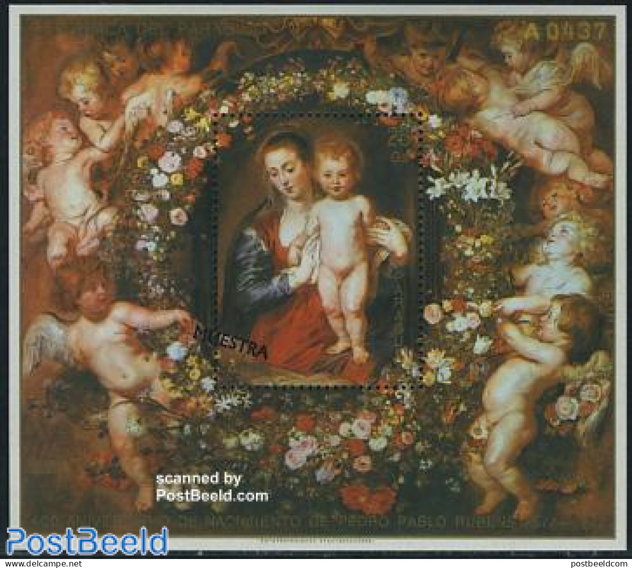 Paraguay 1979 Christmas, Rubens Painting S/s (A Or B Before Number), Mint NH, Art - Paintings - Rubens - Paraguay