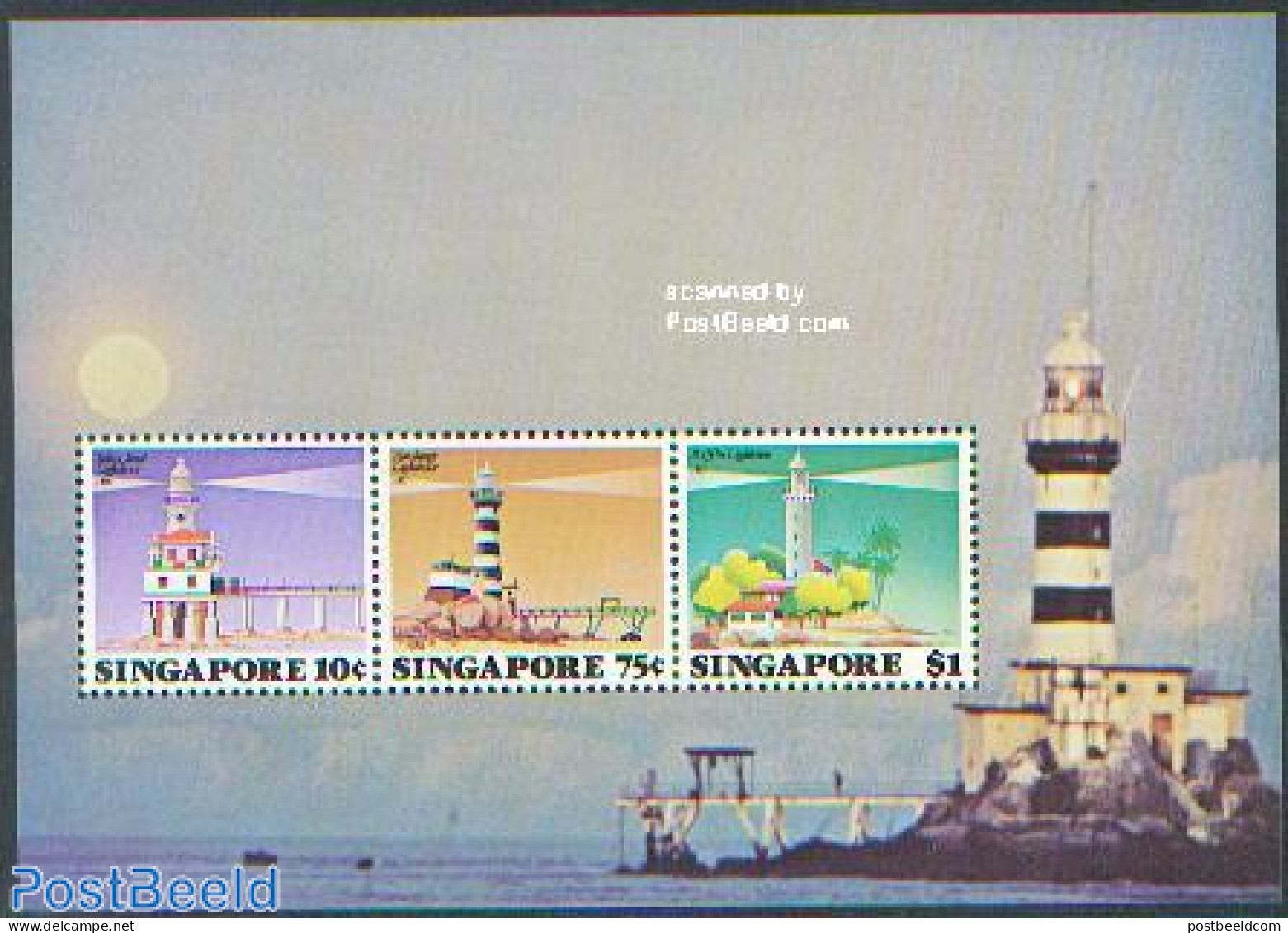 Singapore 1982 Lighthouses S/s, Mint NH, Various - Lighthouses & Safety At Sea - Phares