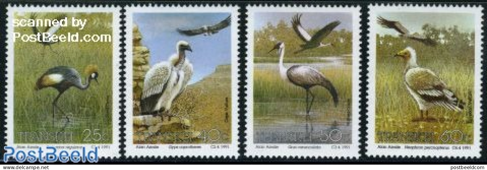 South Africa, Transkei 1991 Birds 4v, Mint NH, Nature - Birds - Birds Of Prey - Transkei