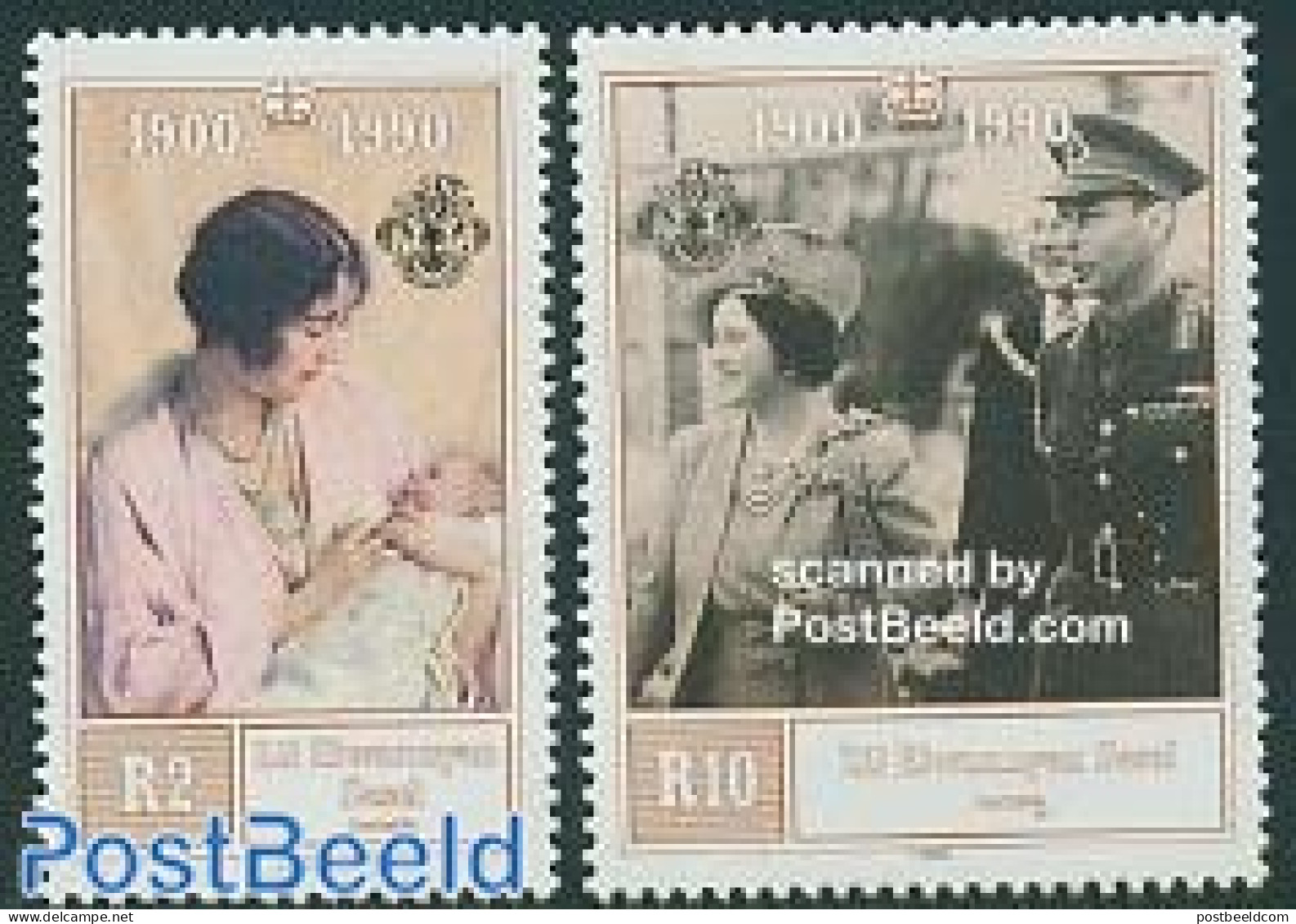 Seychelles, Zil Eloigne Sesel 1990 Queen Mother 2v, Mint NH, History - Kings & Queens (Royalty) - Royalties, Royals