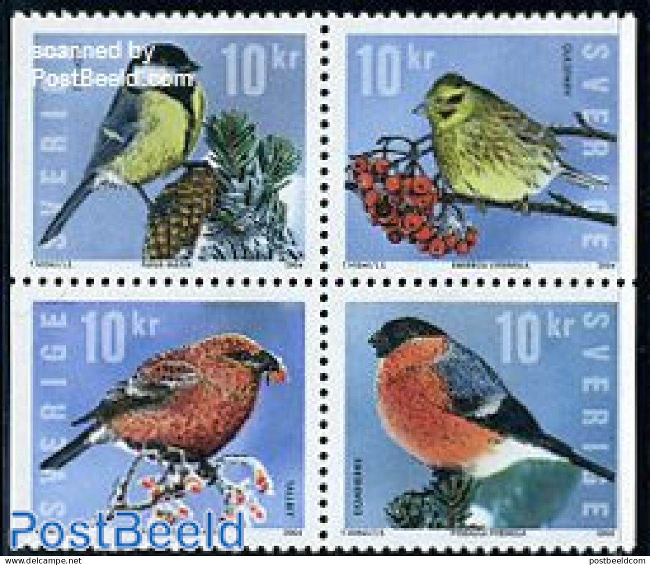 Sweden 2004 Birds 4v [+], Mint NH, Nature - Birds - Unused Stamps