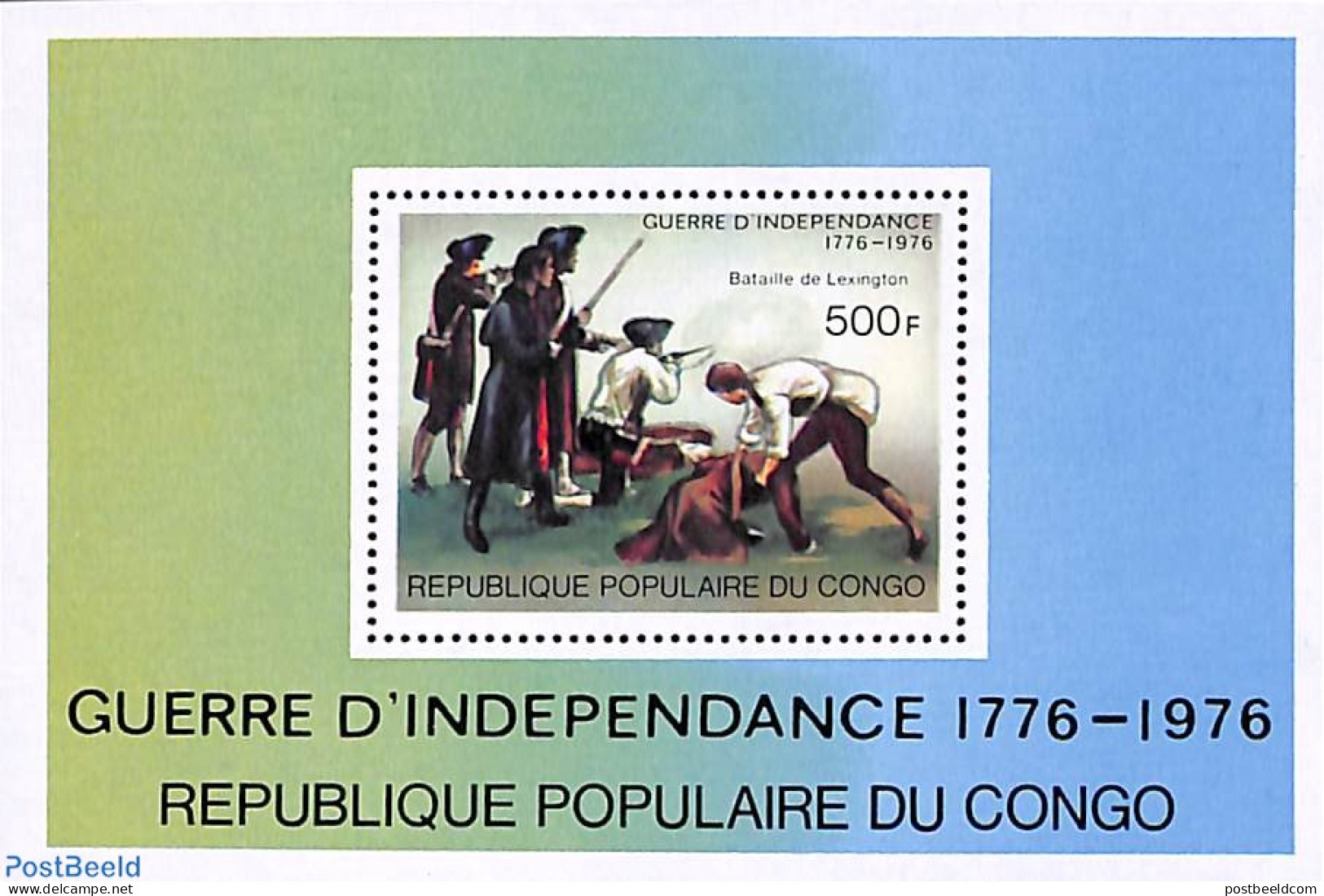 Congo Republic 1976 American Bi-centenary S/s, Mint NH, History - US Bicentenary - Sonstige & Ohne Zuordnung