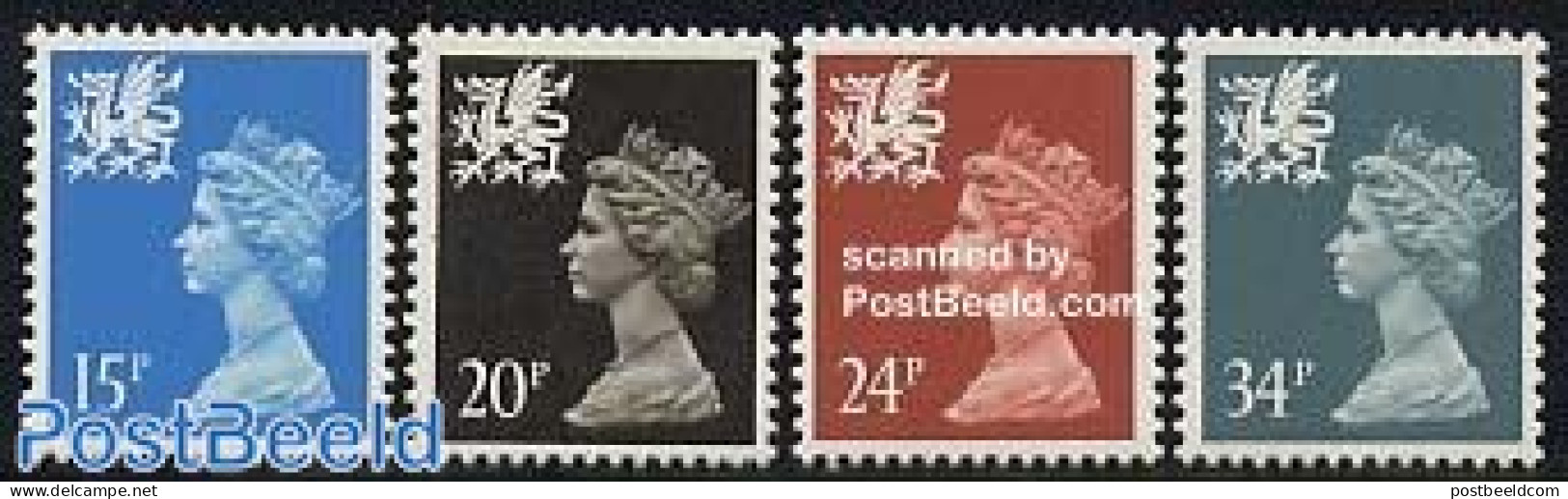 Great Britain 1989 Wales 4v, Mint NH - Nuevos