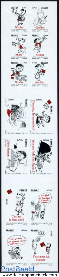 France 2009 Humour 14v S-a In Booklet, Mint NH, Stamp Booklets - Art - Comics (except Disney) - Nuevos