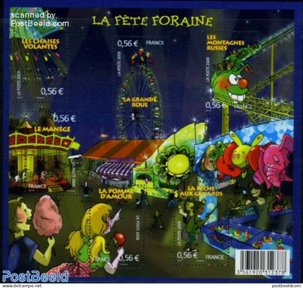 France 2009 La Fete Foraine (fair) S/s, Mint NH, Various - Fairs - Unused Stamps