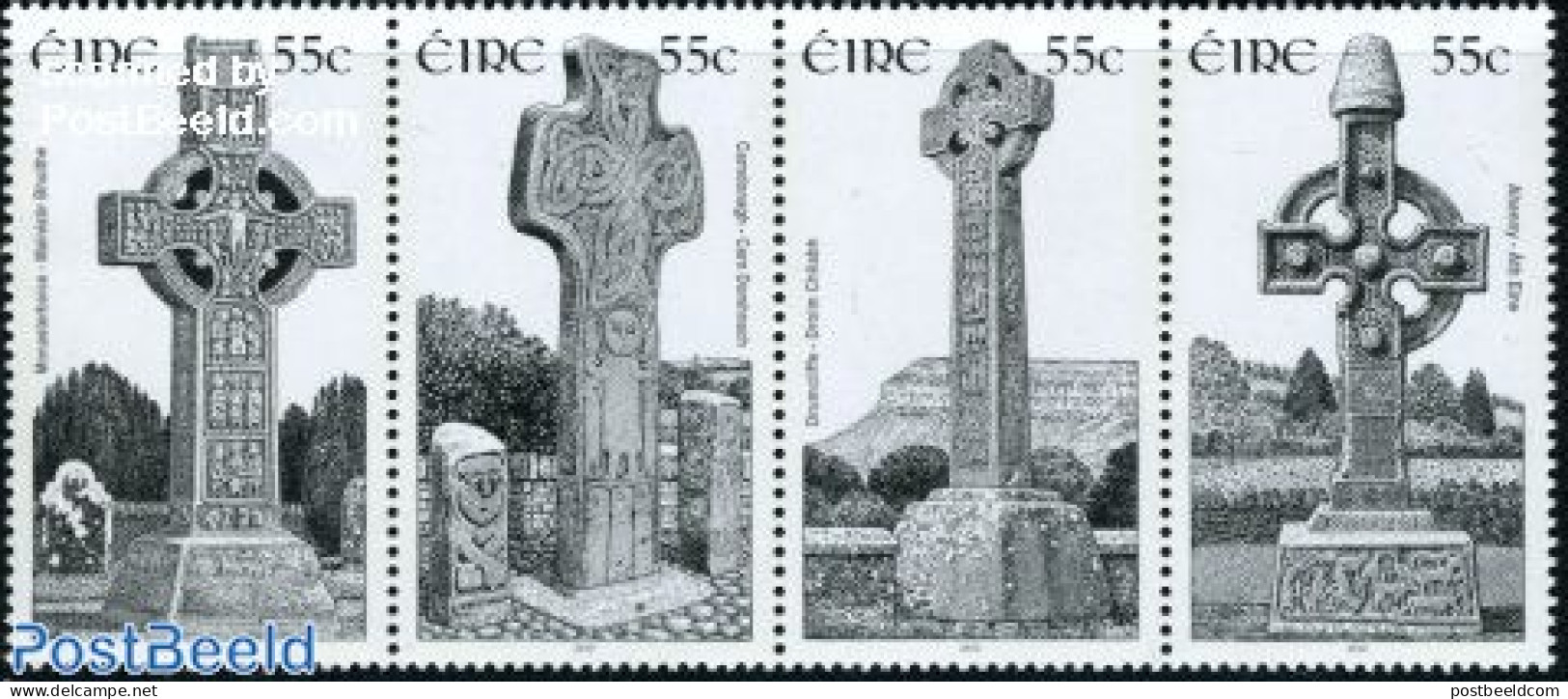 Ireland 2010 Crosses 4v [:::], Mint NH, Art - Sculpture - Neufs