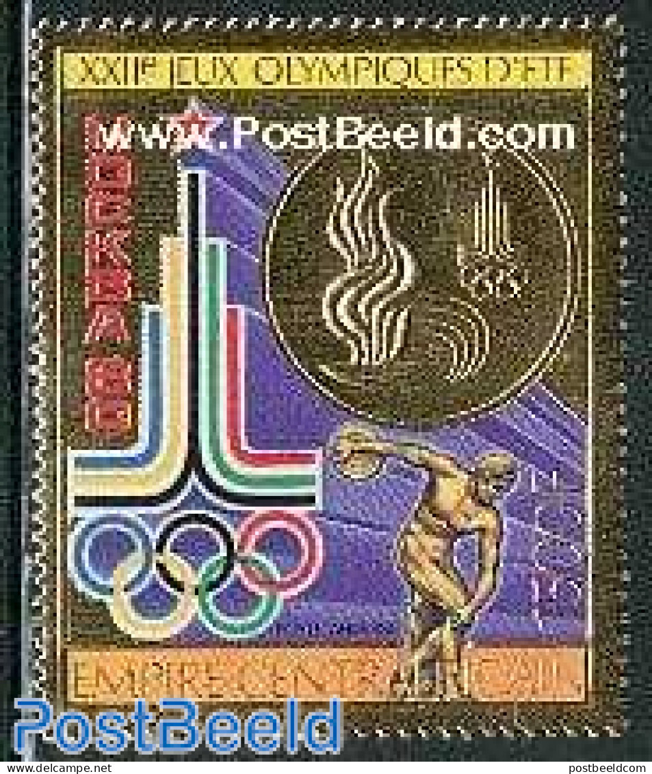 Central Africa 1979 Olympic Games Moscow 1v Gold, Mint NH, Sport - Athletics - Olympic Games - Athletics
