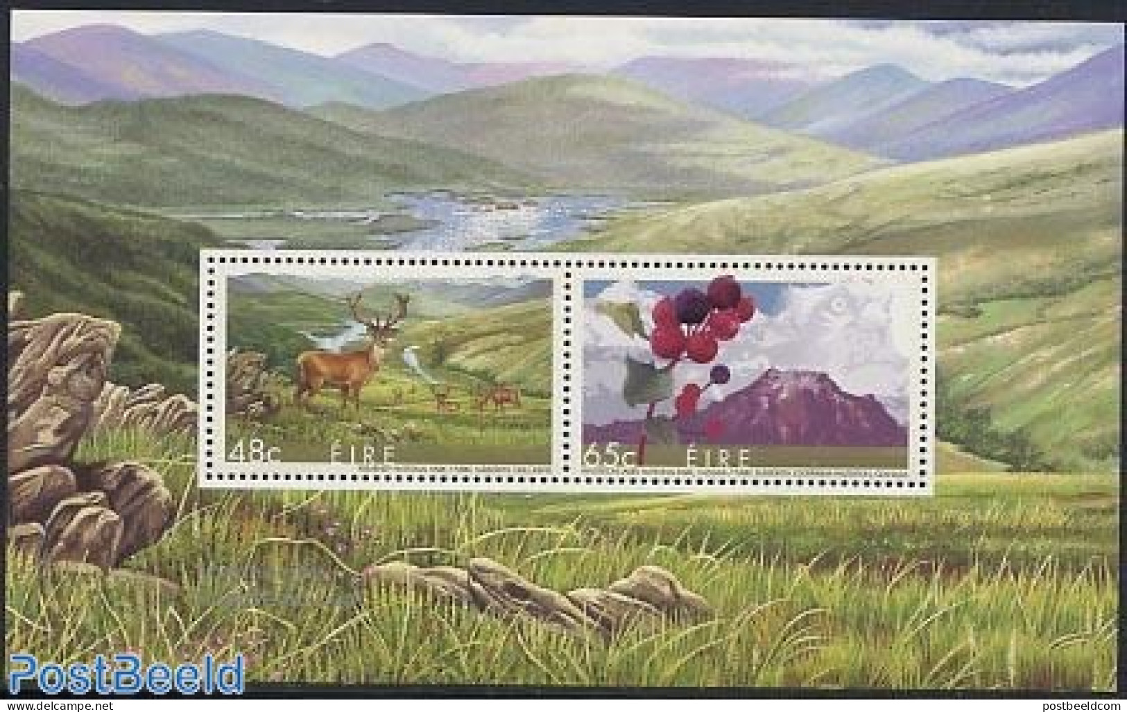 Ireland 2005 Joint Issue Canada S/s, Mint NH, Nature - Sport - Various - Birds Of Prey - Deer - Fruit - Mountains & Mo.. - Ongebruikt