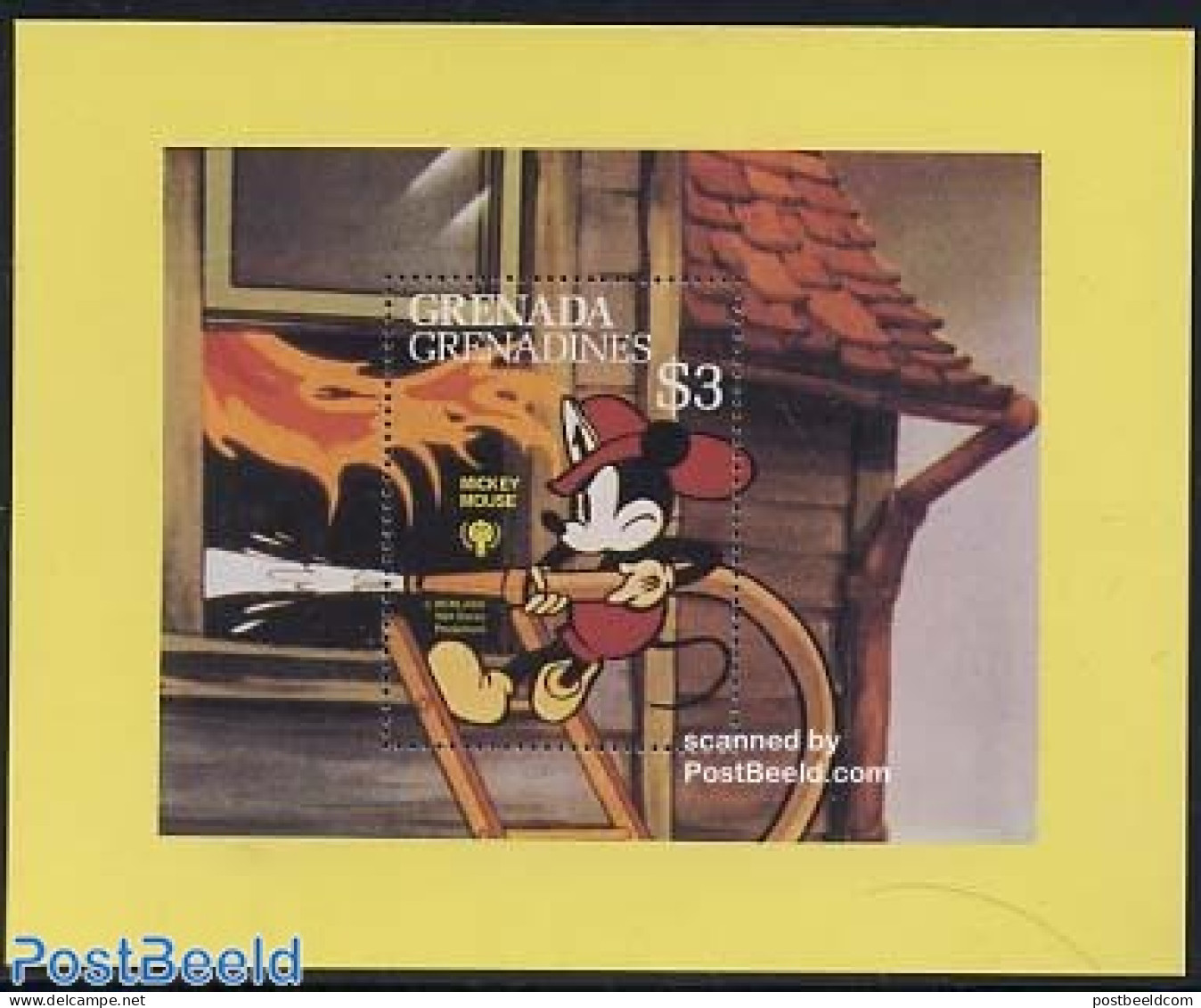 Grenada Grenadines 1979 Int. Year Of The Child/Disney S/s, Mint NH, Transport - Various - Fire Fighters & Prevention -.. - Feuerwehr