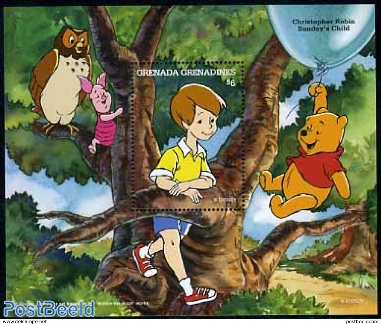 Grenada Grenadines 1997 Disney, Winnie The Pooh S/s, Mint NH, Art - Disney - Disney