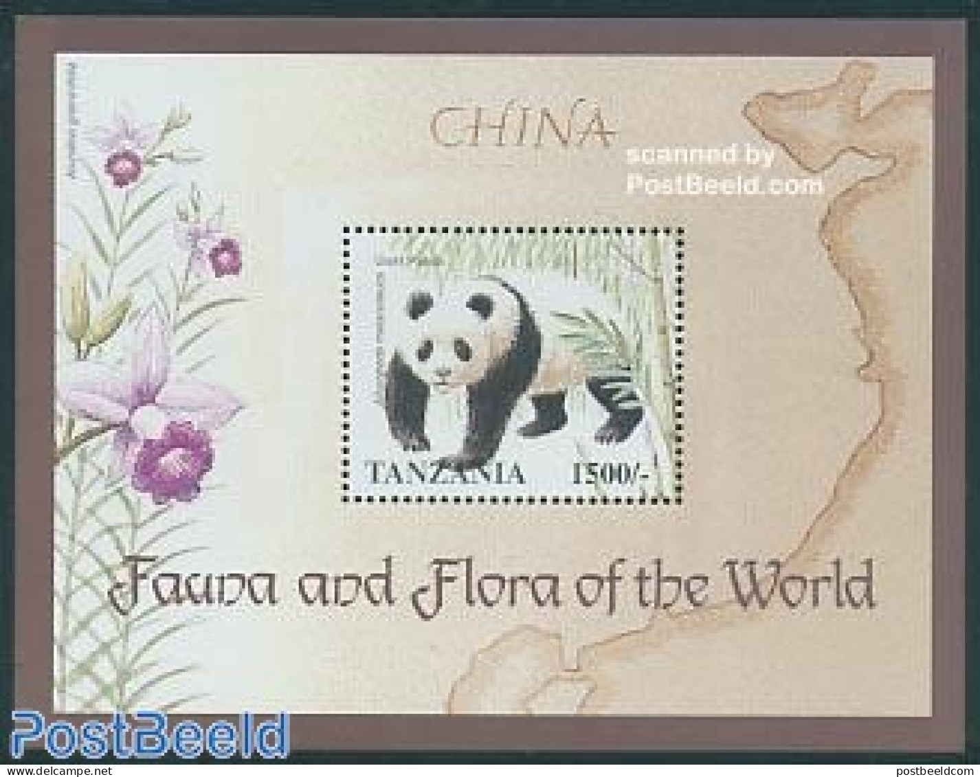 Tanzania 1998 Panda S/s, Mint NH, Nature - Bears - Tanzanie (1964-...)