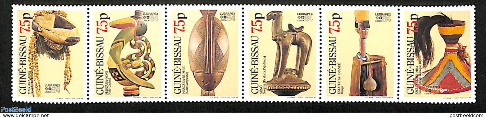 Guinea Bissau 1984 Lubrapex 6v [:::::], Mint NH, Philately - Guinea-Bissau