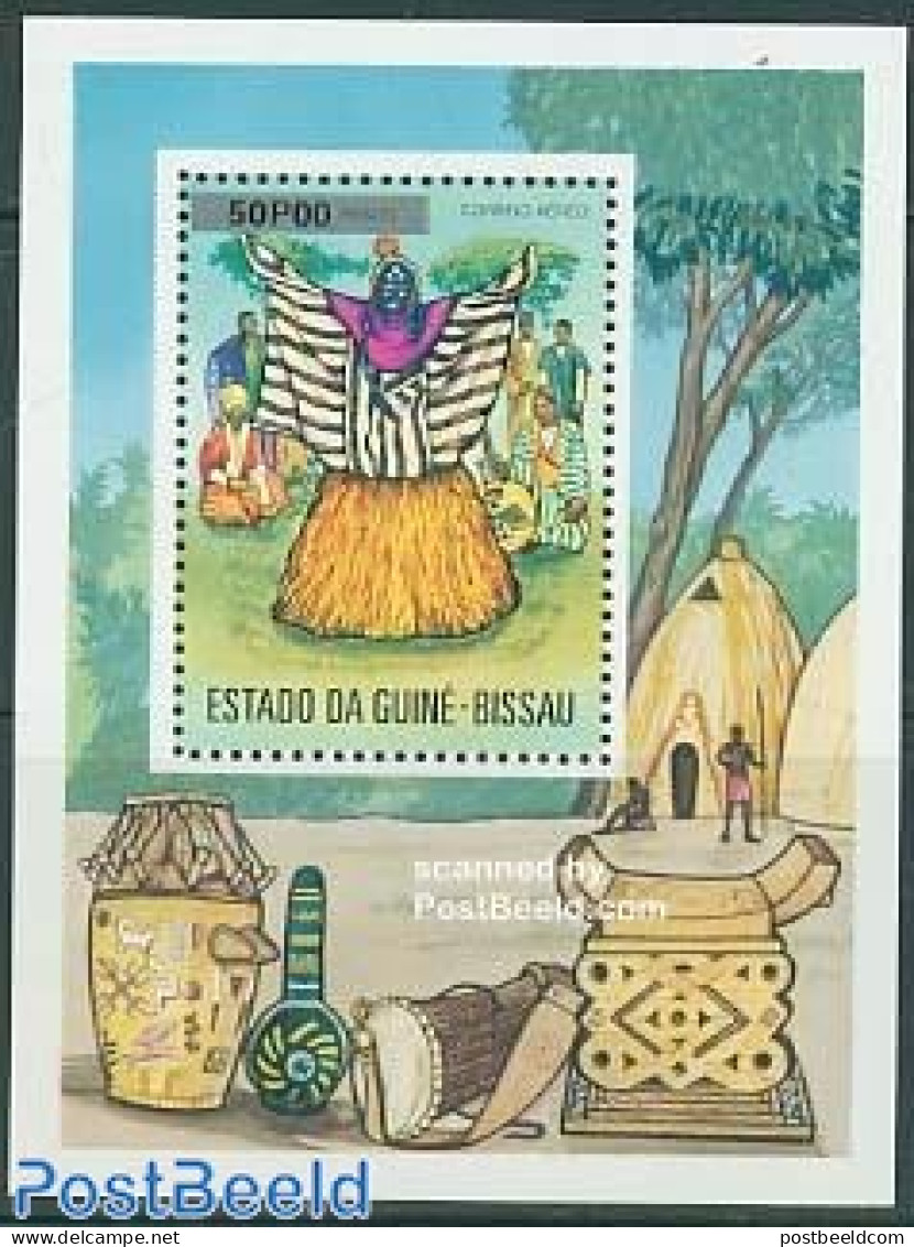 Guinea Bissau 1976 Folklore S/s, Mint NH, Performance Art - Various - Dance & Ballet - Folklore - Dans