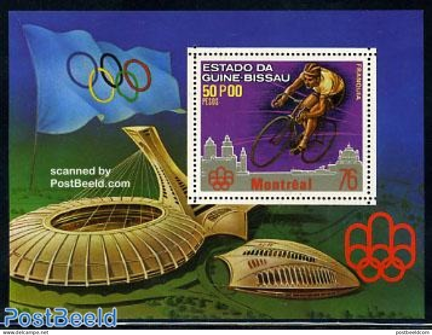 Guinea Bissau 1976 Olympic Games Montreal S/s, Mint NH, Sport - Cycling - Olympic Games - Cycling