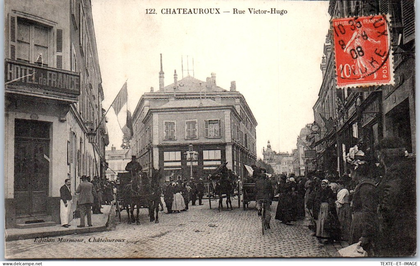 36 CHATEAUROUX - La Rue Victor Hugo  - Sonstige & Ohne Zuordnung