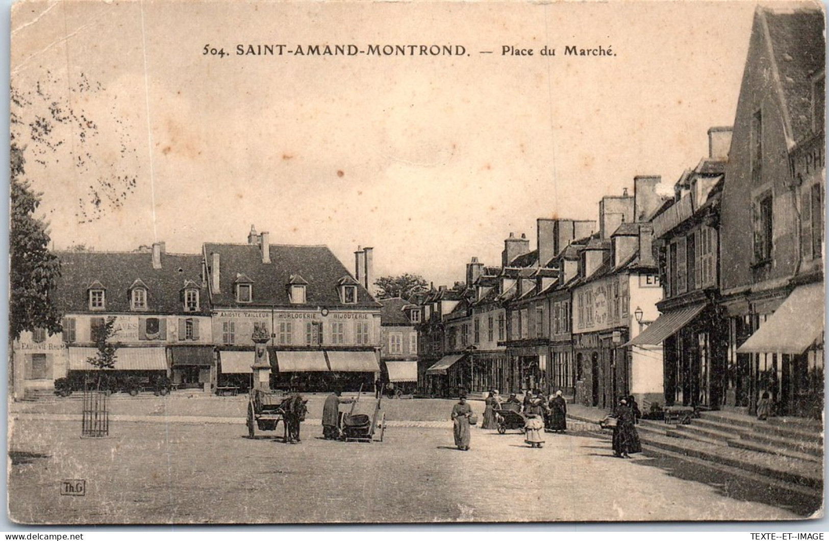 18 SAINT AMAND MONTROND - La Place Du Marché  - Other & Unclassified