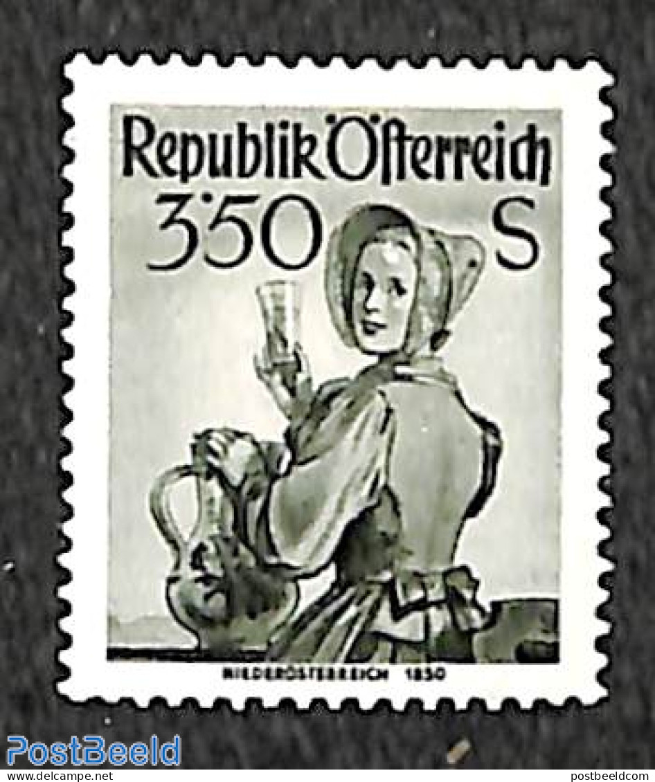 Austria 1951 3.50S, Stamp Out Of Set, Mint NH, Various - Costumes - Nuovi