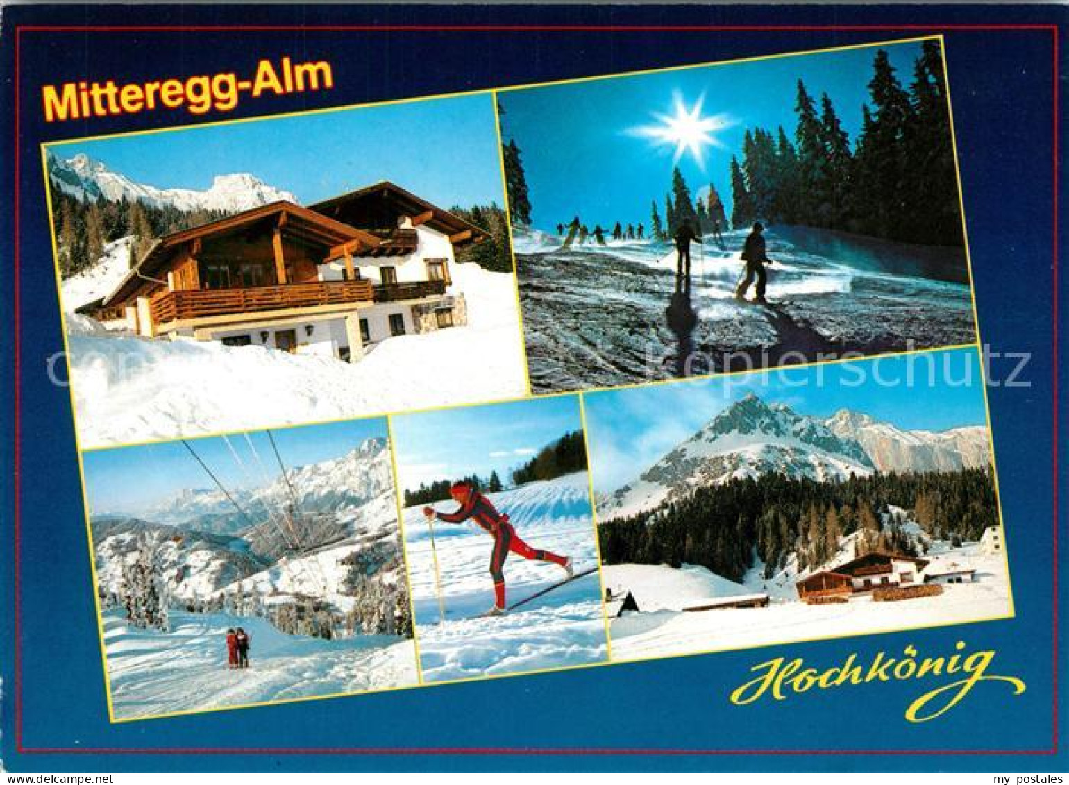 73243750 Muehlbach Hochkoenig Mitteregg Alm Wintersportplatz Alpenpanorama Muehl - Andere & Zonder Classificatie