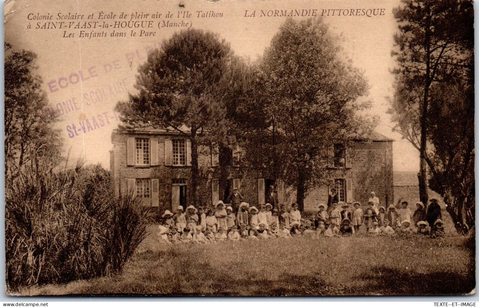 50 SAINT VAAST - Colonie De L'ile Talihou, Enfants Au Parc  - Autres & Non Classés