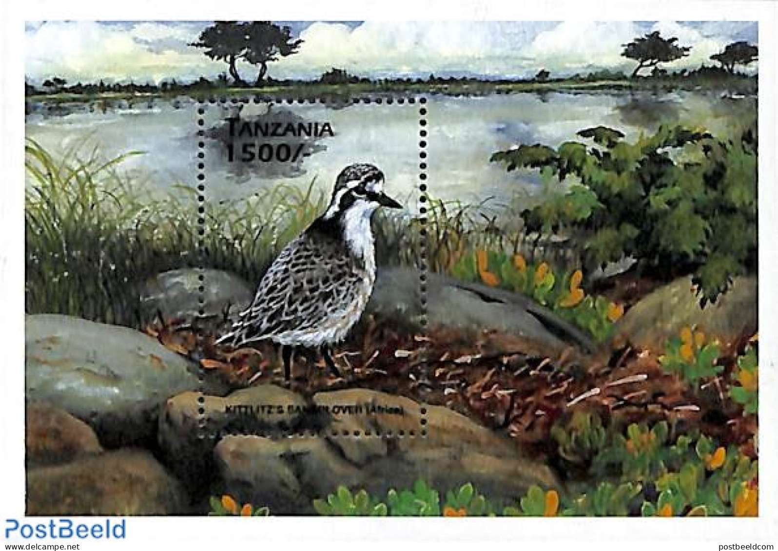 Tanzania 1999 Kittlitz Sandplover S/s, Mint NH, Nature - Birds - Tansania (1964-...)
