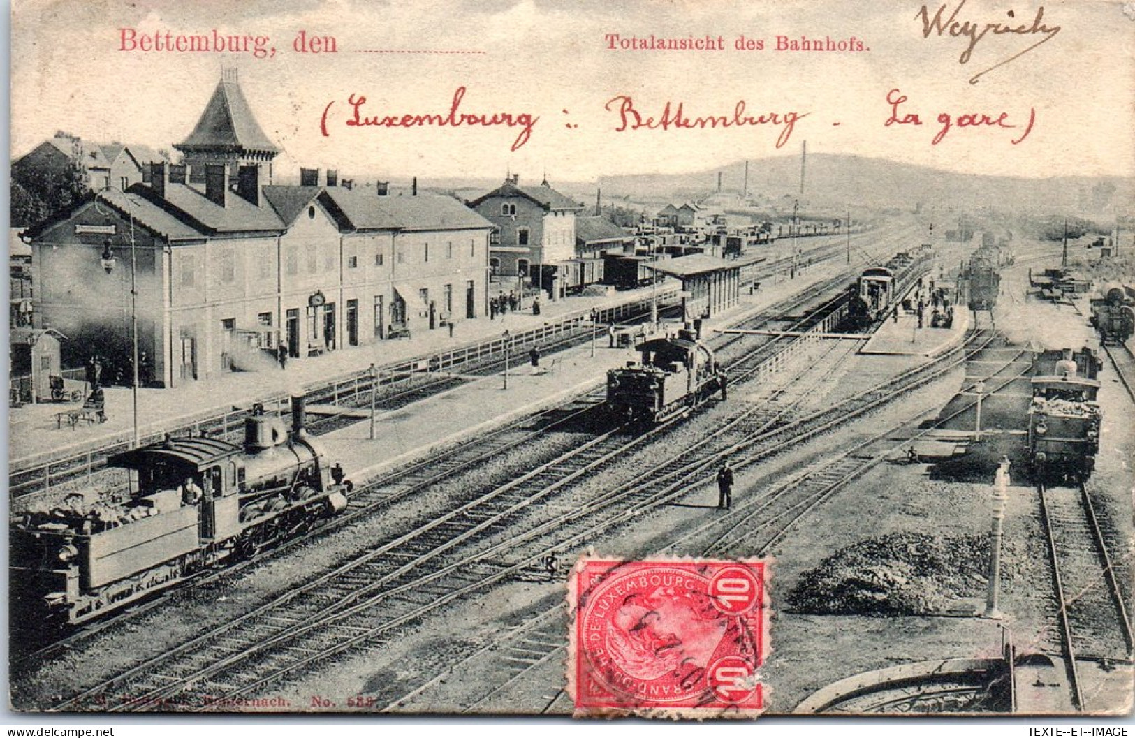 LUXEMBOURG - BETTEMBURG - Totalansicht Des Bahnhofs [rare] - Otros & Sin Clasificación