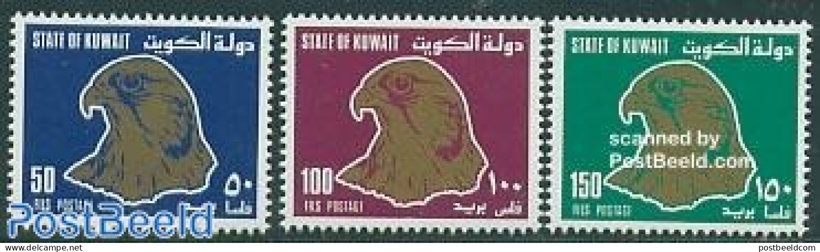 Kuwait 1990 Definitives 3v, Mint NH, Nature - Birds - Kuwait