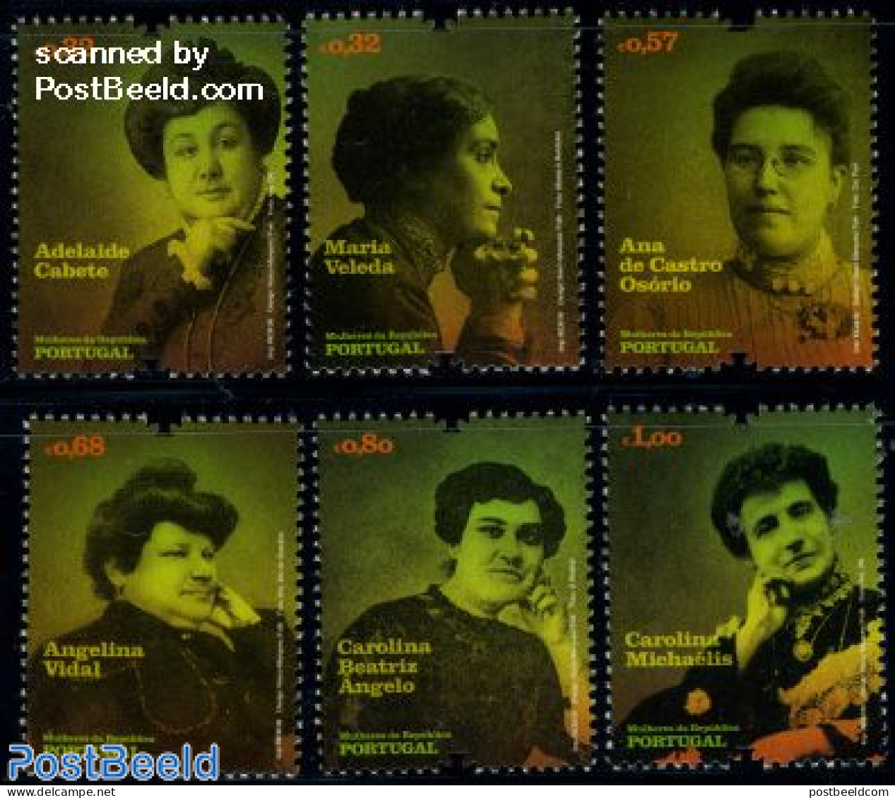 Portugal 2009 Famous Women 6v, Mint NH, History - Women - Art - Authors - Unused Stamps