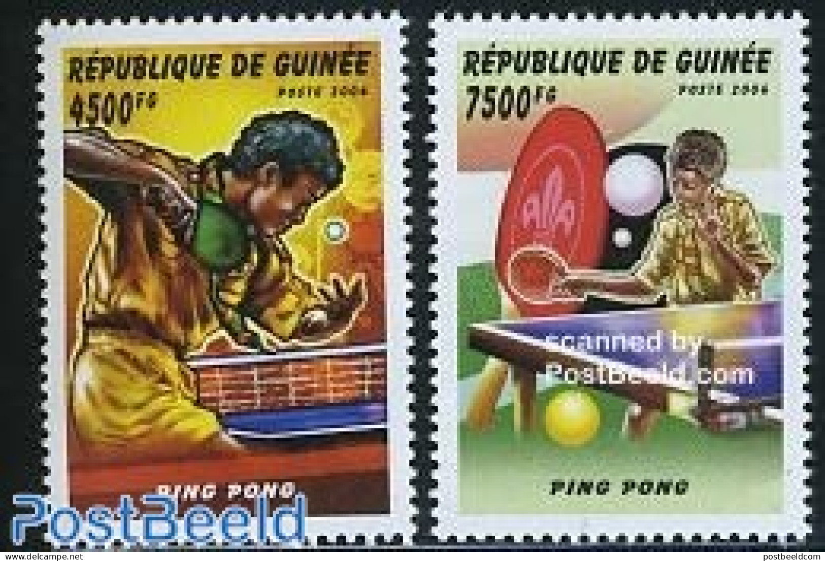Guinea, Republic 2006 Scouting, Table Tennis 2v, Mint NH, Sport - Scouting - Table Tennis - Tennis De Table
