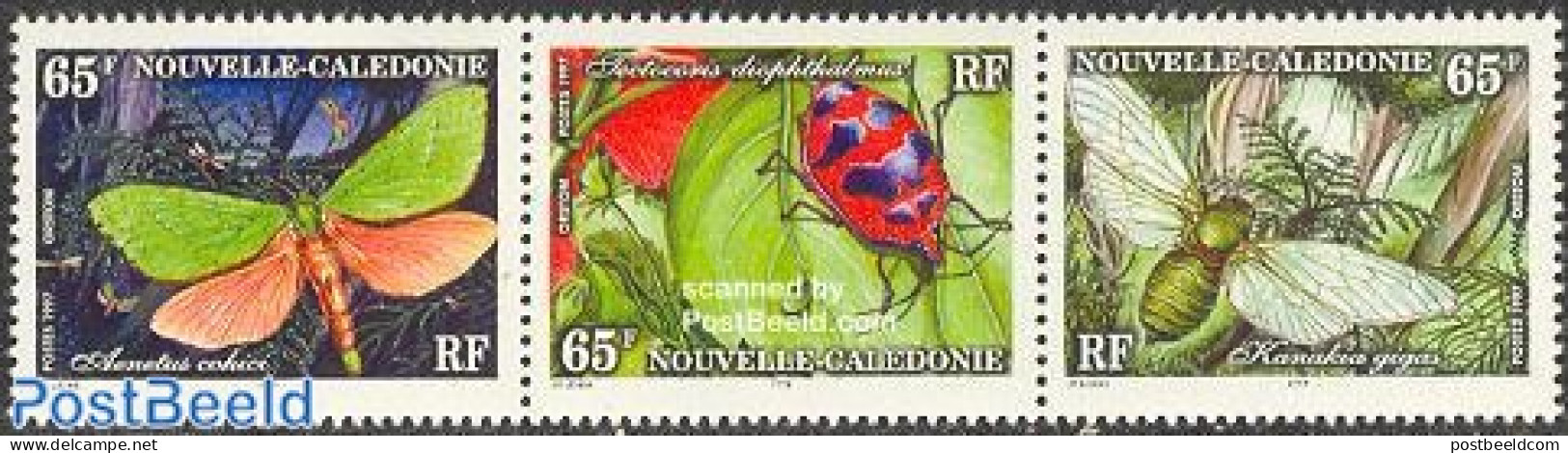 New Caledonia 1997 Insects 3v [::], Mint NH, Nature - Insects - Nuovi