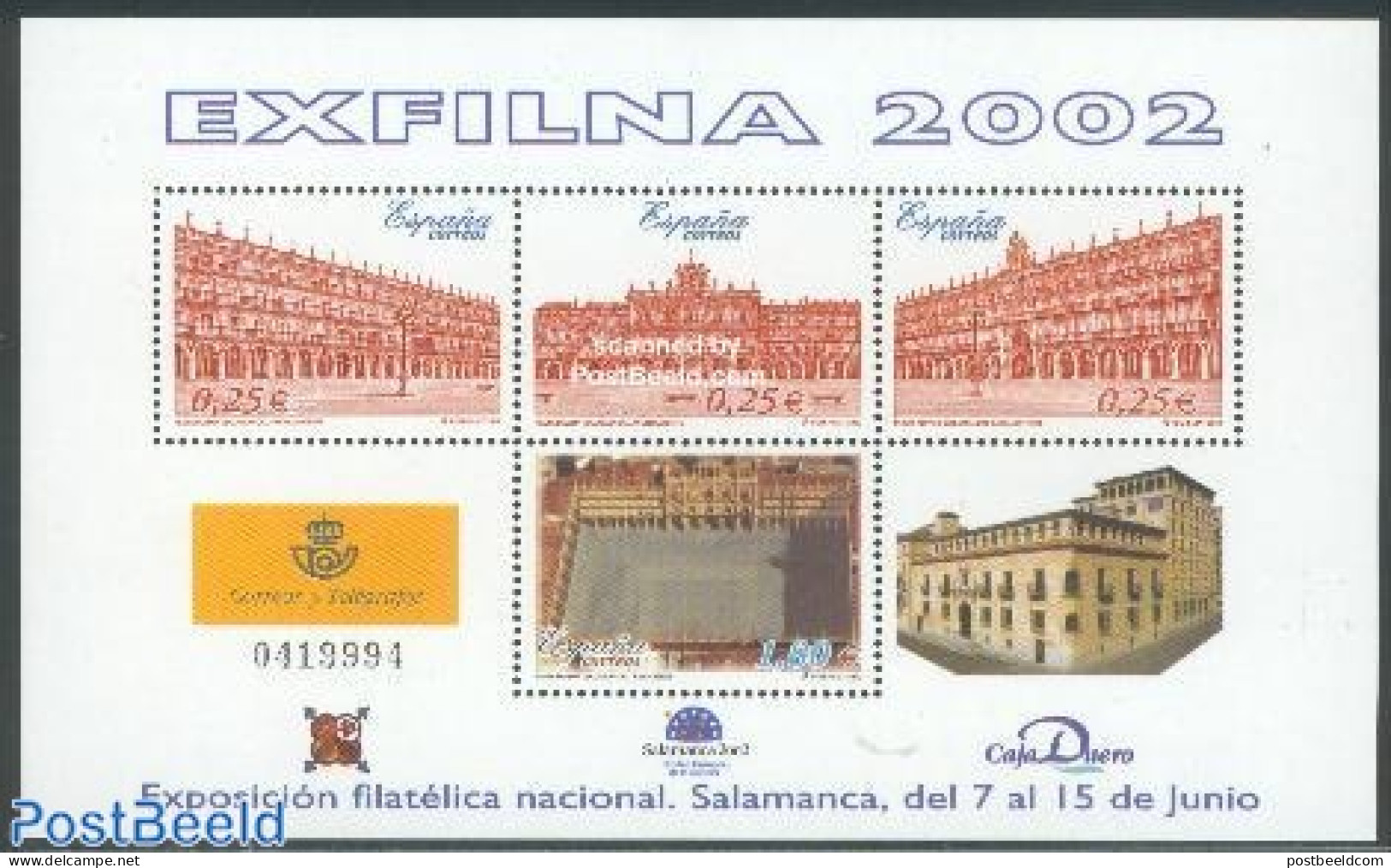 Spain 2002 Exfilna S/s, Mint NH, Philately - Art - Architecture - Ungebraucht