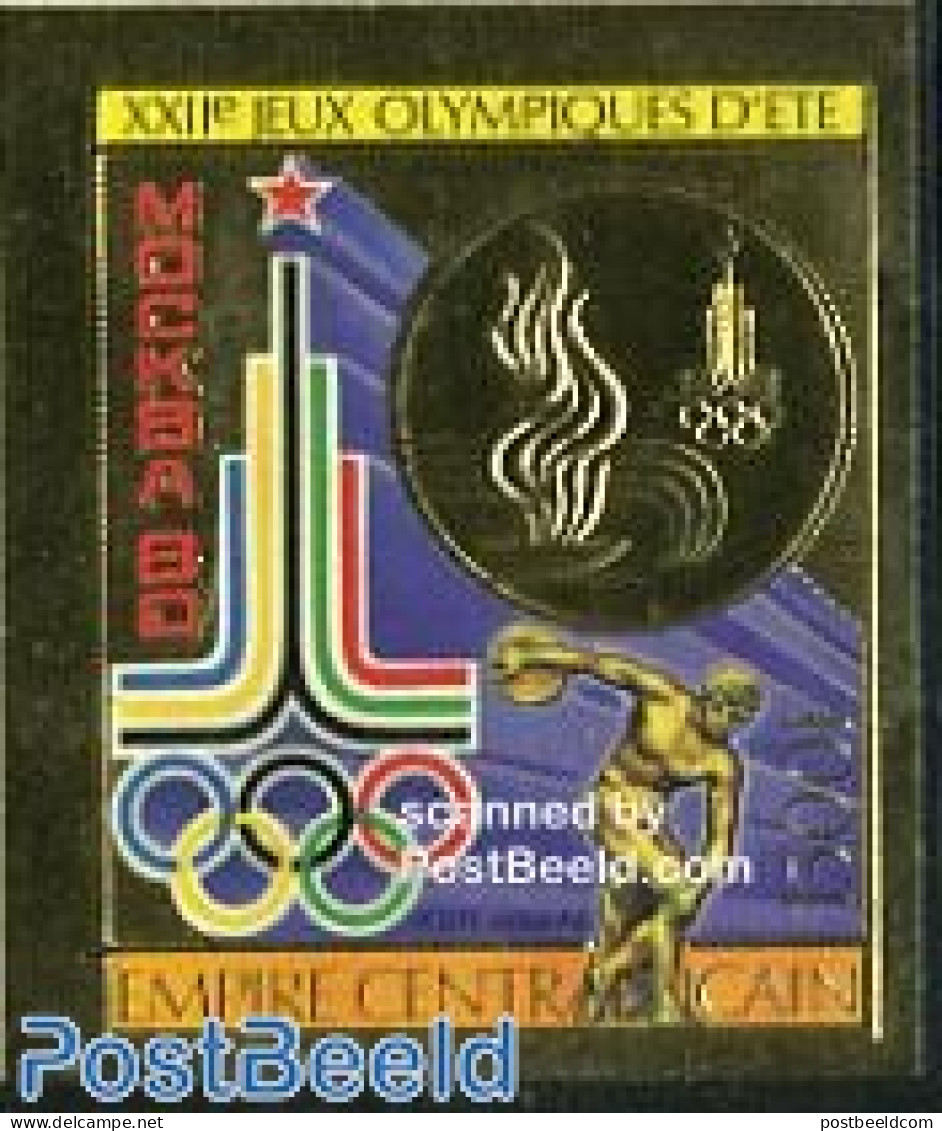Central Africa 1979 Olympic Games 1v Imperforated, Mint NH, Sport - Centrafricaine (République)