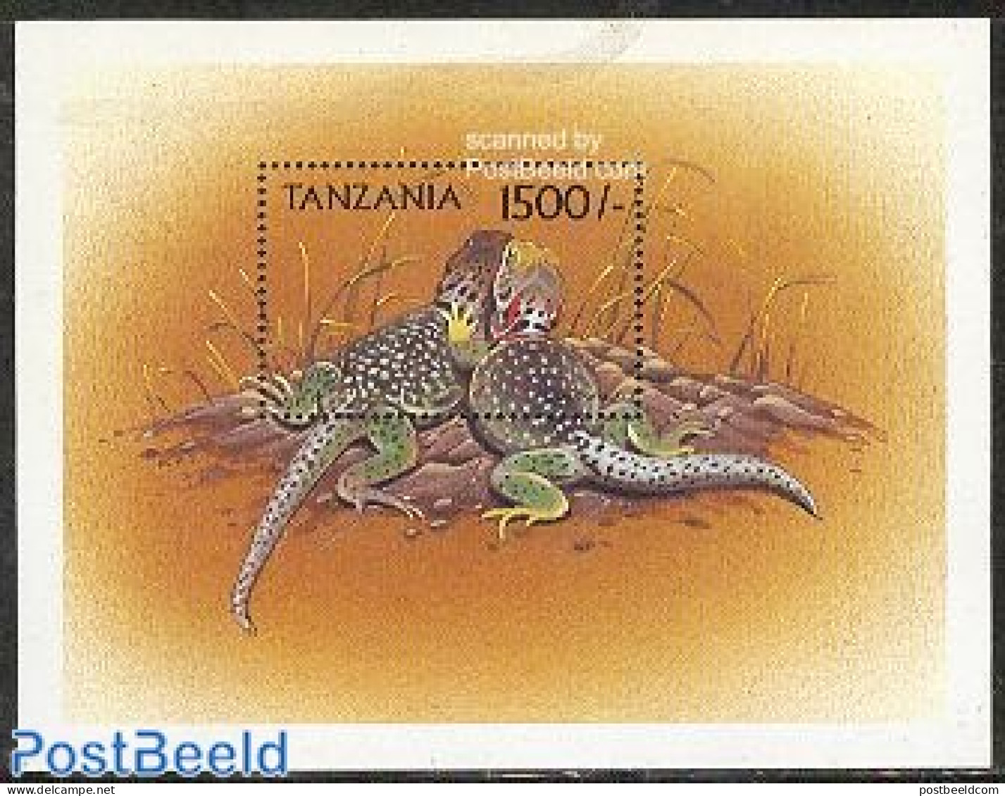 Tanzania 1999 Chuckwallas S/s, Mint NH, Nature - Reptiles - Tanzania (1964-...)