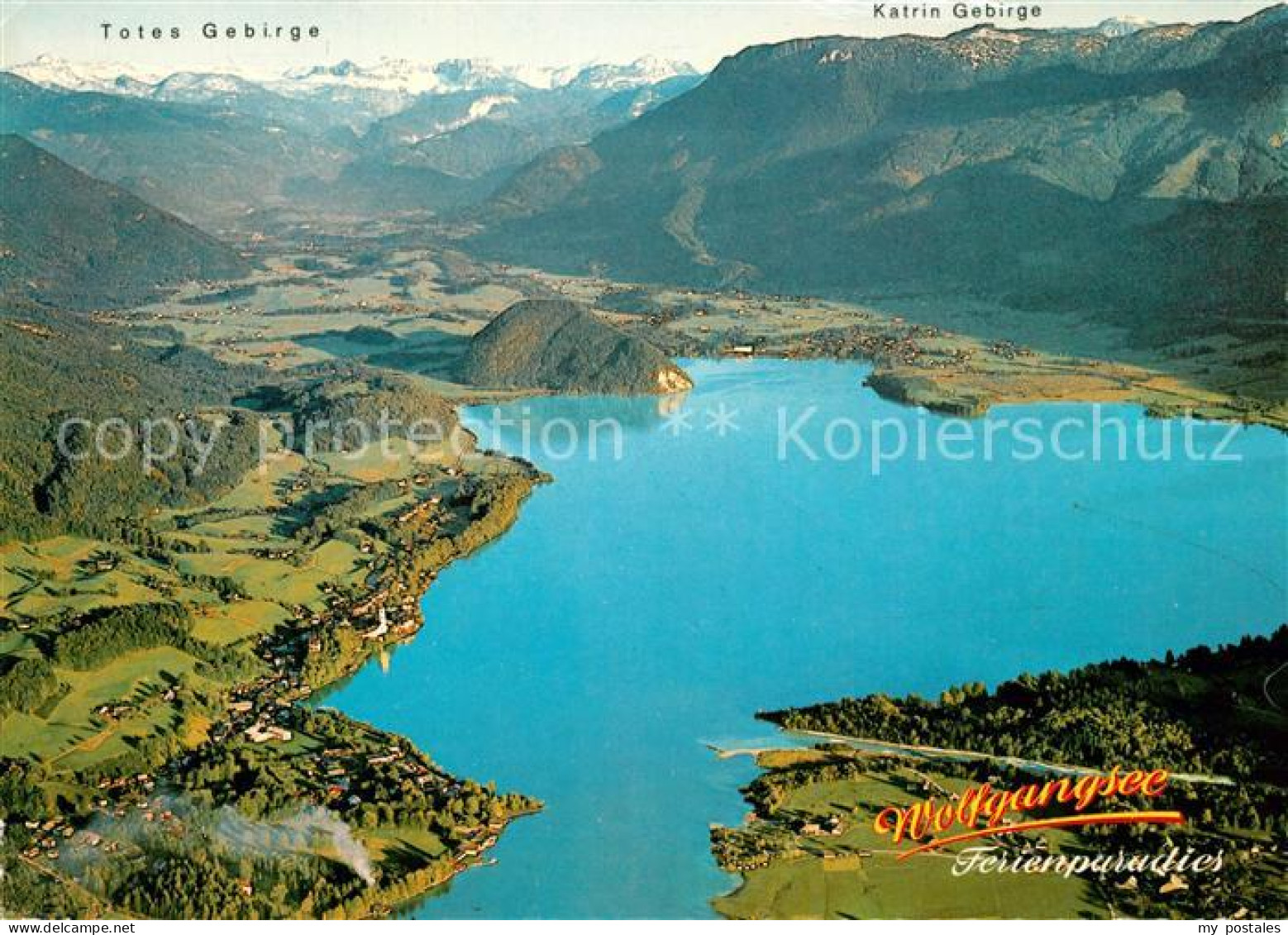 73243533 St Wolfgang Salzkammergut Luftbildpanorama Wolfgangsee Strobl Totes Geb - Other & Unclassified