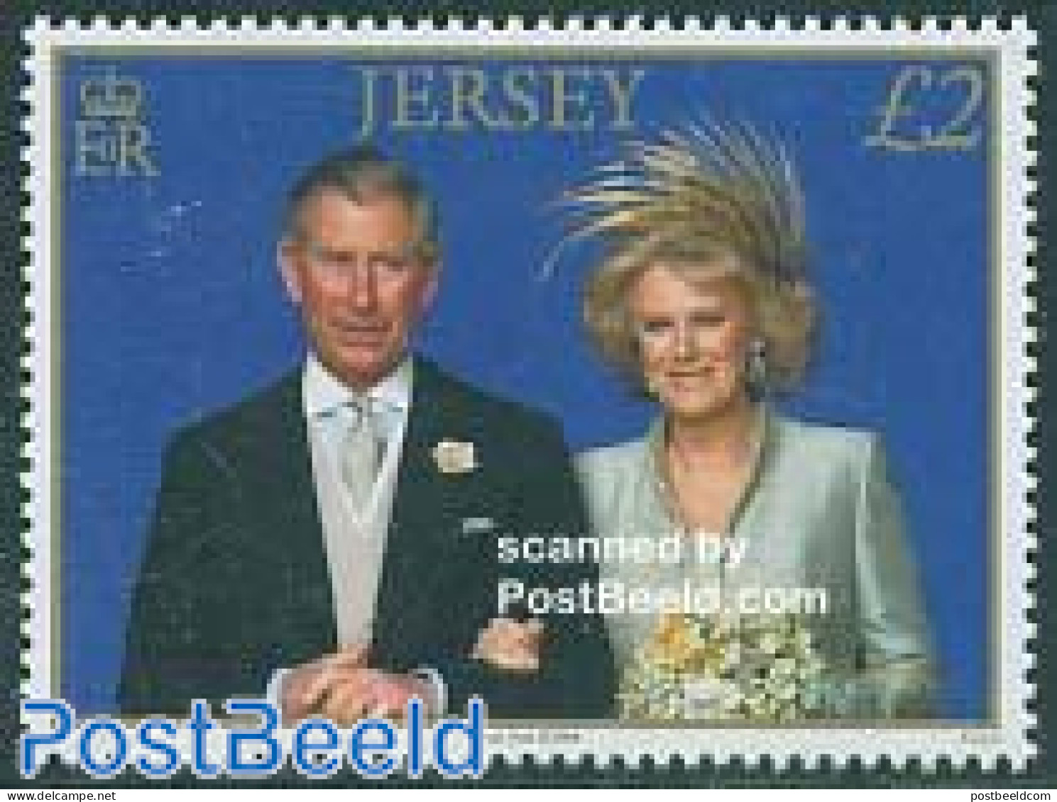 Jersey 2006 1 Years Wedding Charles/Camilla 1v, Mint NH, History - Kings & Queens (Royalty) - Royalties, Royals