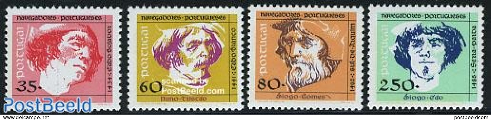 Portugal 1991 Navigators 4v, Mint NH, History - Transport - Explorers - Ships And Boats - Nuevos