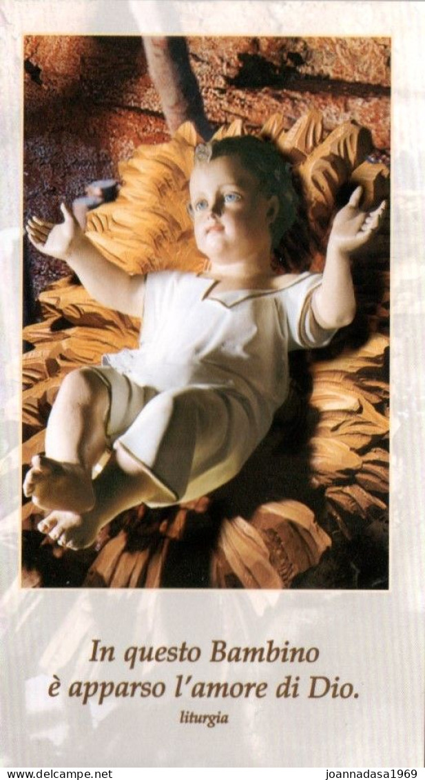 SANTINO Pieuse Image Religieuse Holycard Gesù Bambino Natale TRAPPISTE VITORCHIANO  Perfetto - Godsdienst & Esoterisme