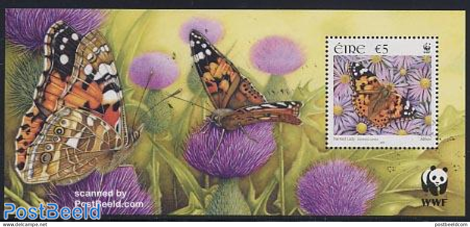 Ireland 2005 WWF, Butterflies S/s, Mint NH, Nature - Butterflies - World Wildlife Fund (WWF) - Unused Stamps