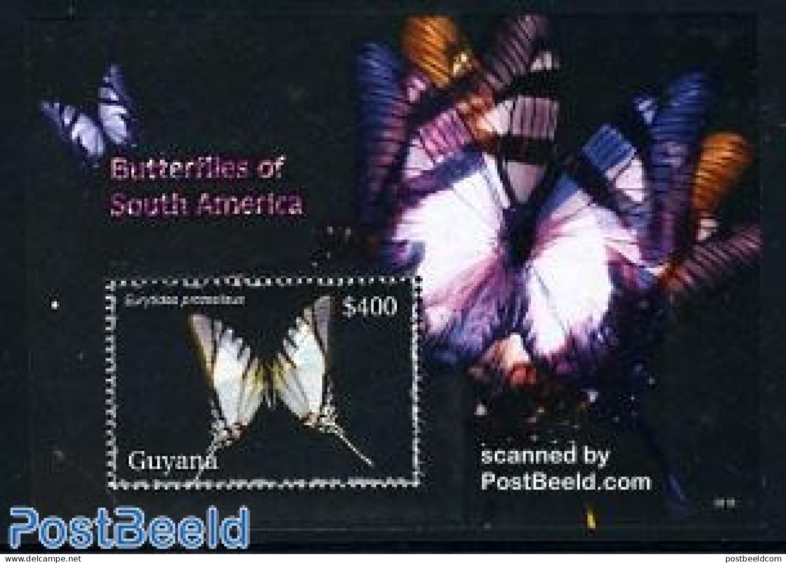 Guyana 2006 Butterflies S/s, Mint NH, Nature - Butterflies - Guyana (1966-...)