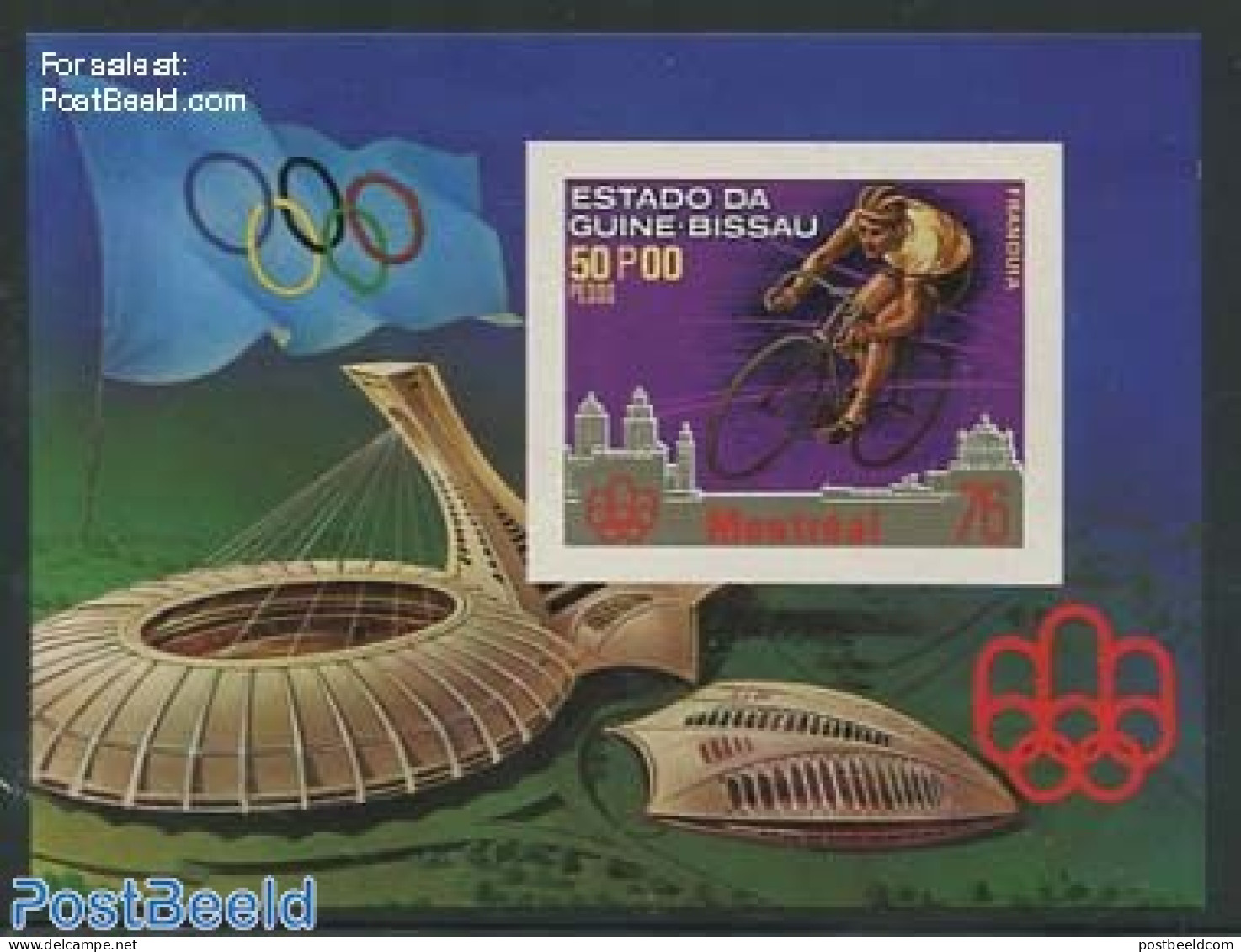 Guinea Bissau 1976 Olympic Games S/s, Imperforated, Mint NH, Sport - Cycling - Olympic Games - Wielrennen