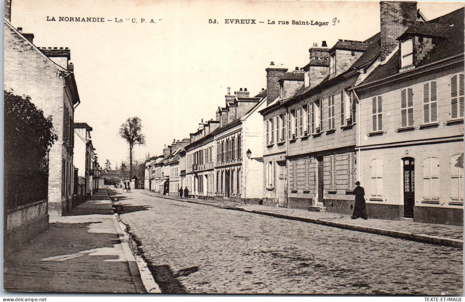 27 EVREUX - Perspective De La Rue Saint Leger  - Evreux
