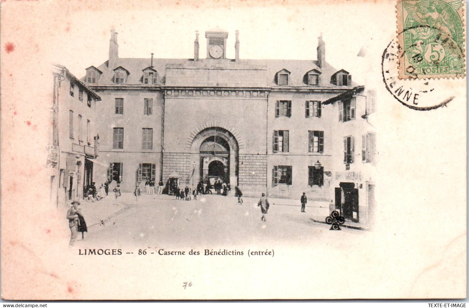 87 LIMOGES - 86 Caserne Des Benedictins (entree) - Limoges
