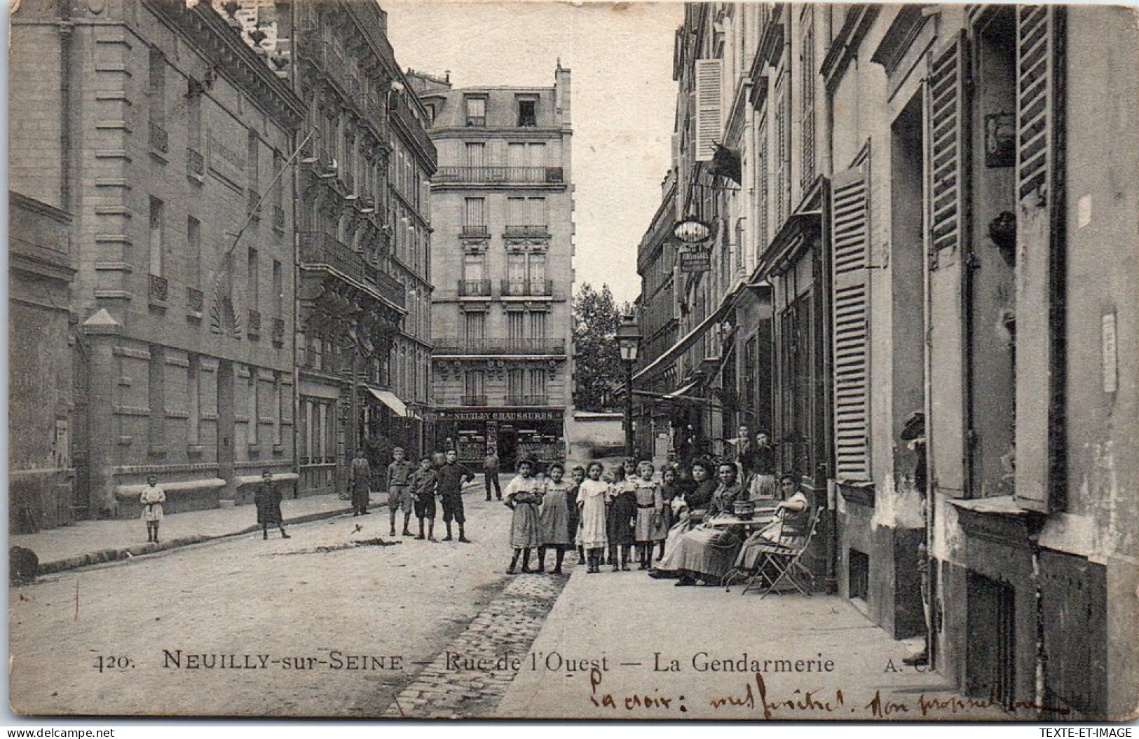 92 NEUILLY SUR SEINE - Rue De L'ouest - La Gendarmerie  - Neuilly Sur Seine