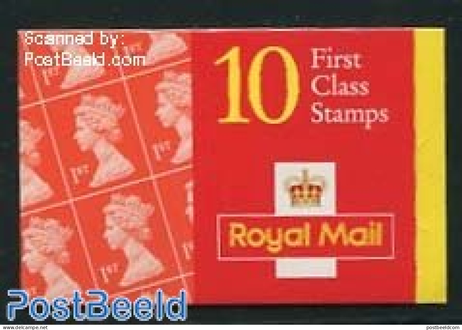 Great Britain 1998 Definitives Booklet, 10x1st, Questa, Litho, Mint NH, Stamp Booklets - Other & Unclassified