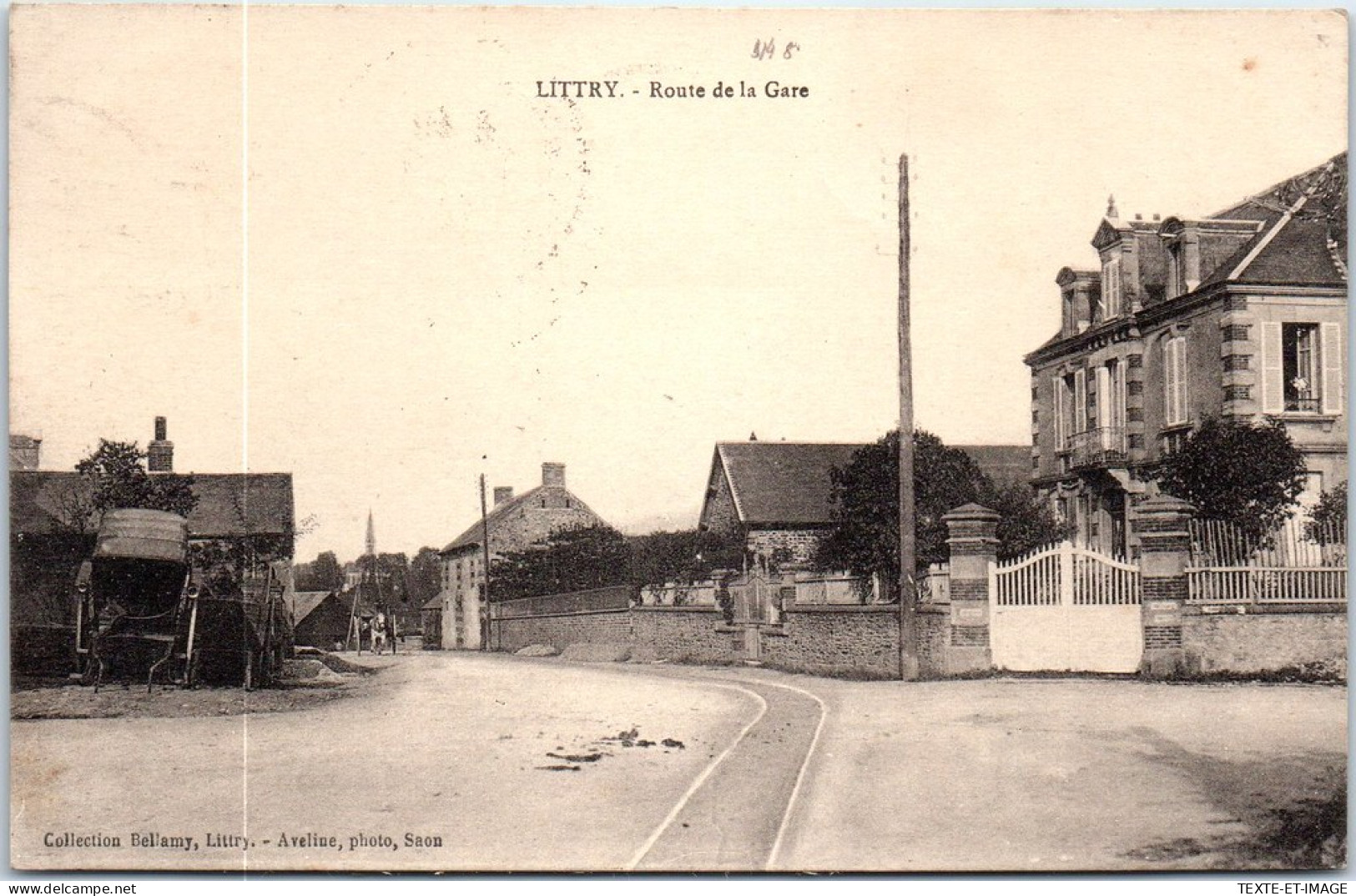 14 LITTRY - La Route De La Gare. - Altri & Non Classificati