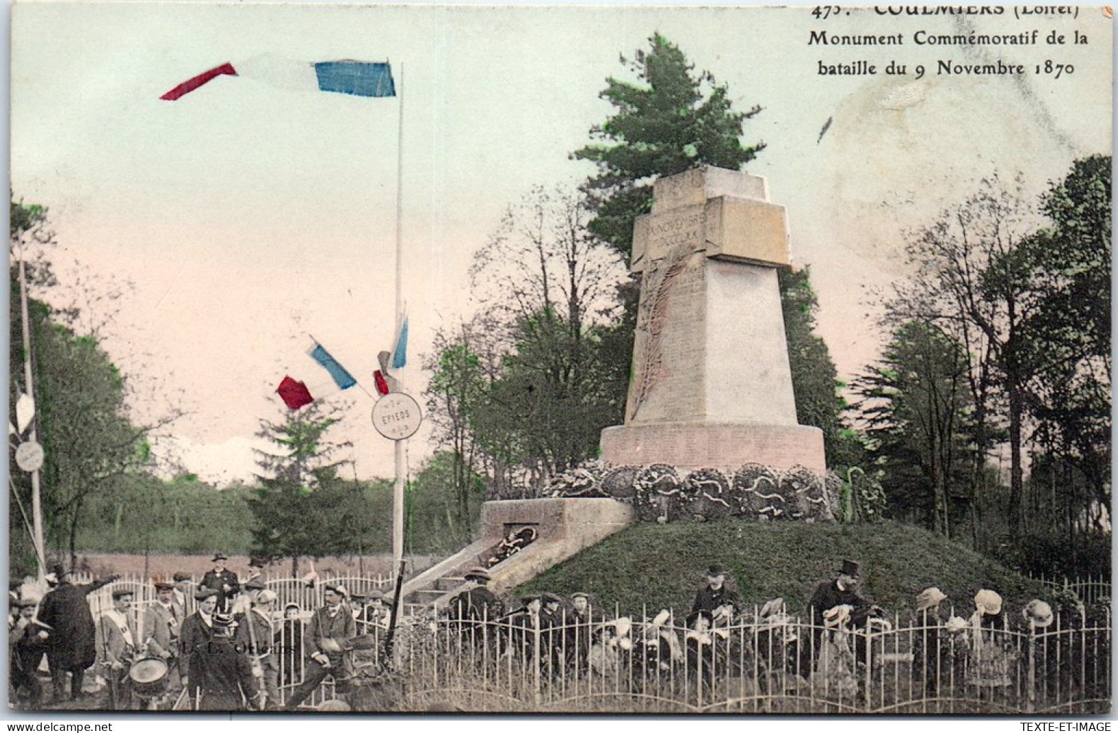 45 COULMIERS - Le Monument De La Commemoration De 1870 - Autres & Non Classés